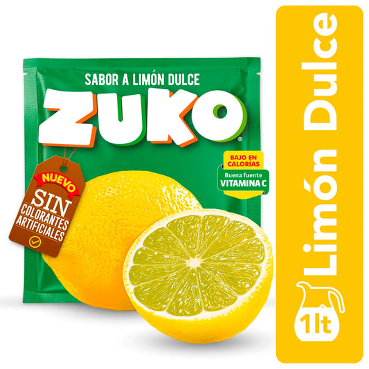 Jugo en Polvo Zuko Limón Dulce 20 Gr