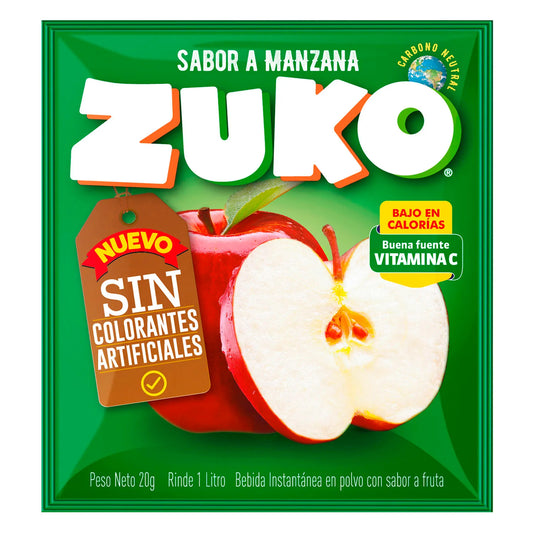 Jugo en Polvo Zuko Manzana 20 Gr