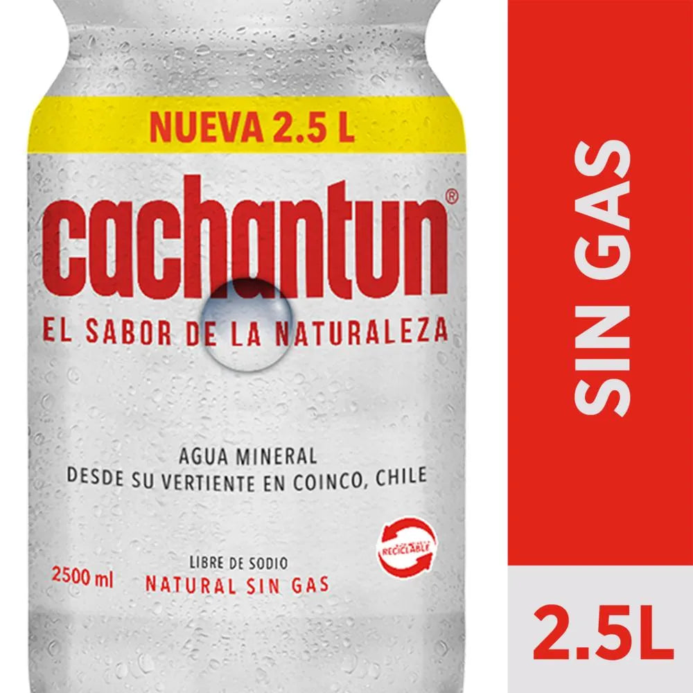 Agua Sin Gas Cachantun 2.5 Lt