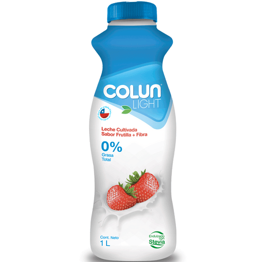 Leche Cultivada Light Frutilla Colun 1Lt