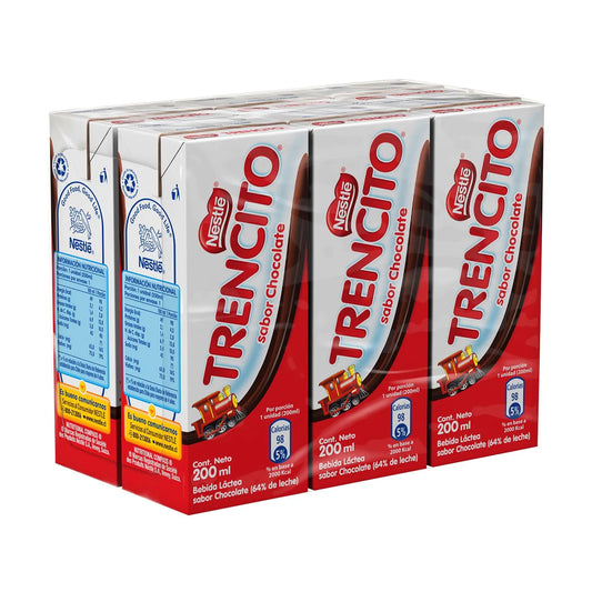 Pack Leche Trencito Chocolate 6 Un 200 ml