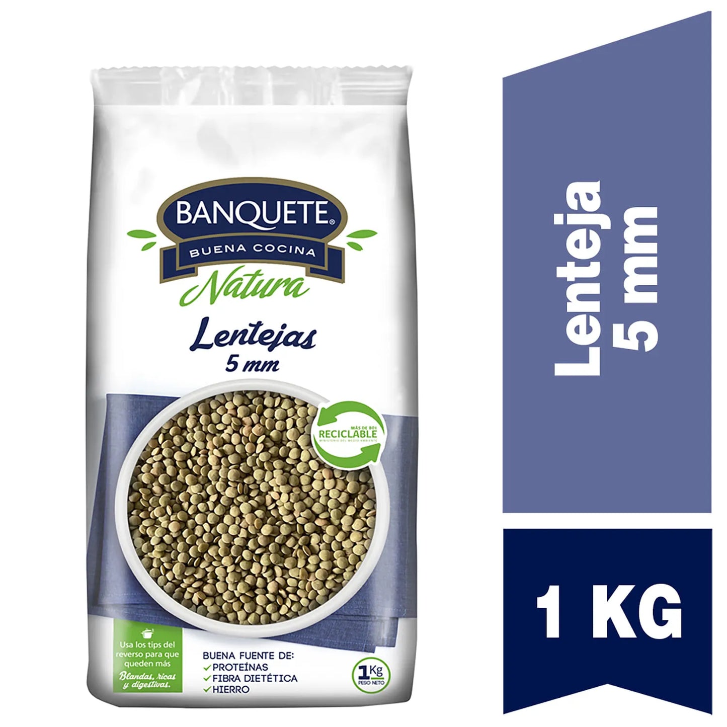 Lentejas 5mm Banquete 1 Kg