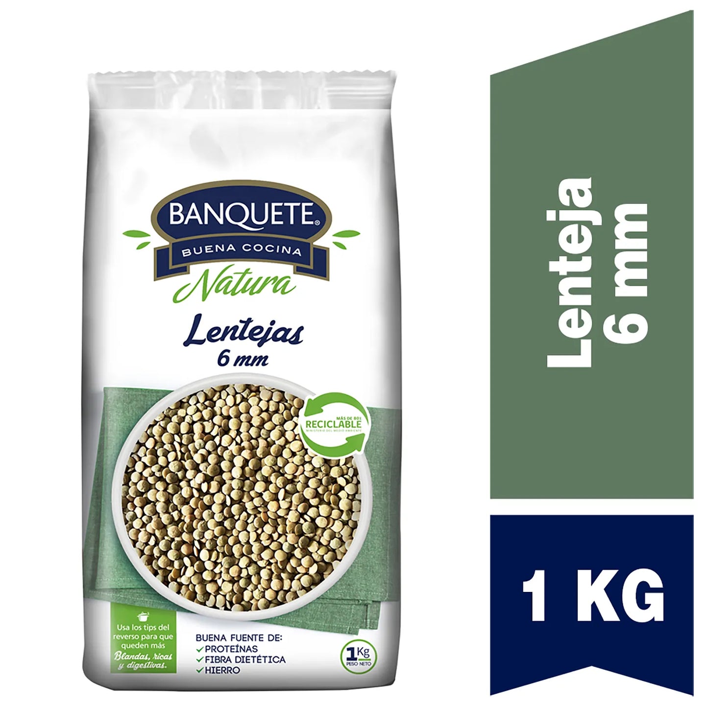 Lentejas Banquete 6mm 1 Kg