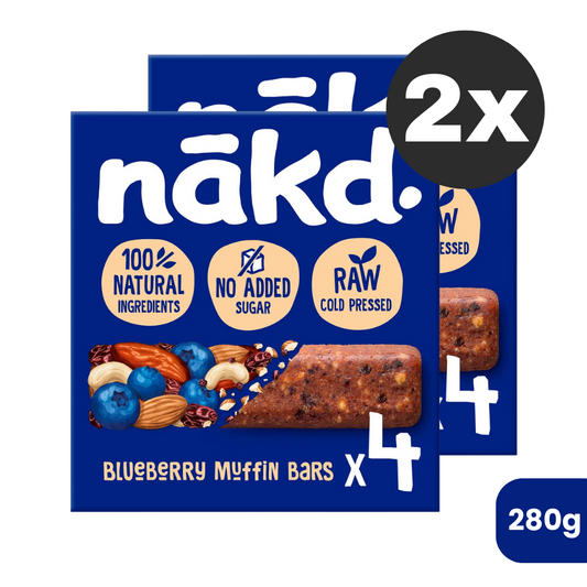 Pack 2 Un Barra Nakd Blueberry Muffin 280 g