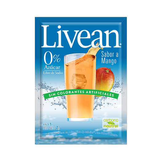 Jugo En Polvo Livean Mango 7 Gr