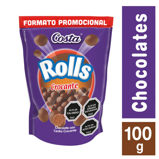 Chocolate Rolls Crocante 100 Gr