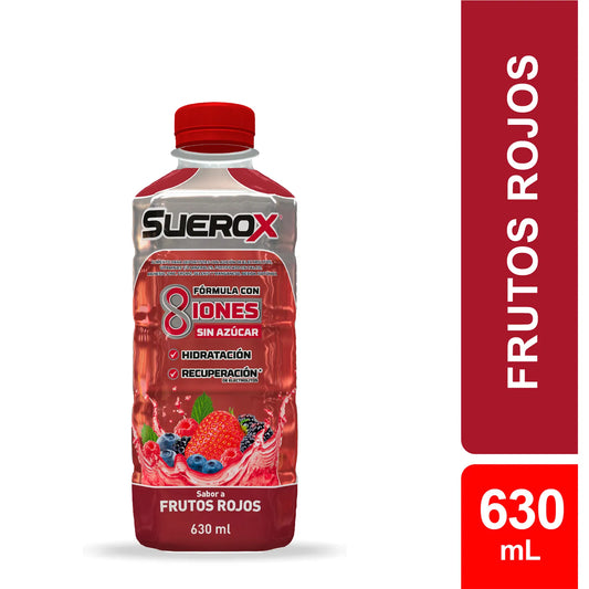 Bebida Isotónica 8 Iones Frutos Rojos Suerox 630ml