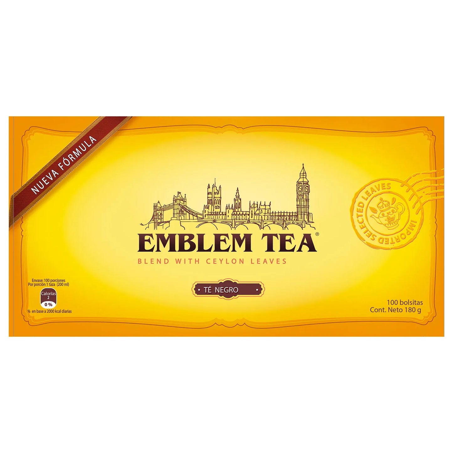 Té Emblem Ceylán Negro 100 Un