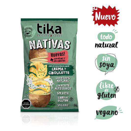 Tika Nativas Crema y Ciboulette 150 g