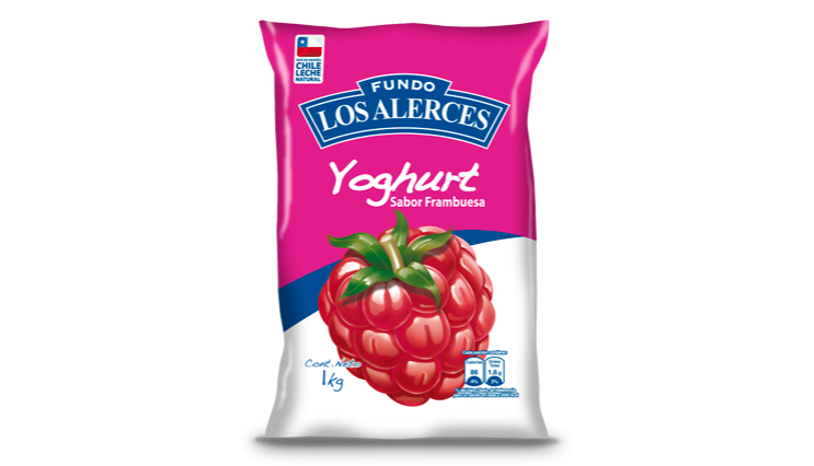 Yoghurt Los Alerces Frambuesa 1 Lt