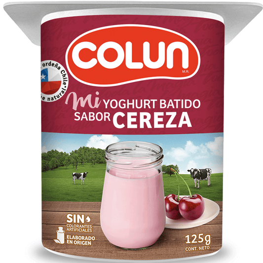Yoghurt Batido Colun Sabor Cereza 125 Gr