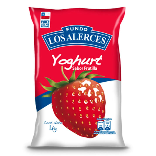 Yoghurt Los Alerces Frutilla 1 Lt