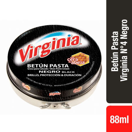Betún Pasta Virginia Negro Black 88 Ml
