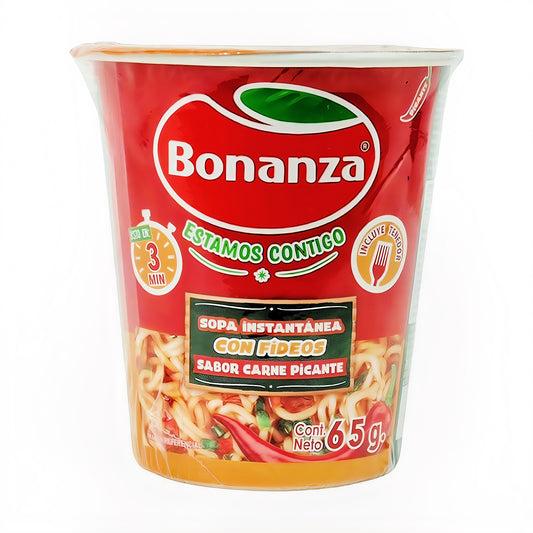 Sopa Instantánea Bonanza Carne Picante 65 Gr