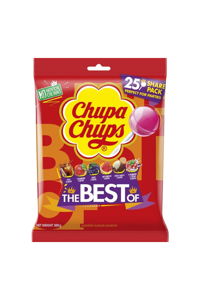 Chupa Chups 25 Un The Best Of Lollipops 300 Gr