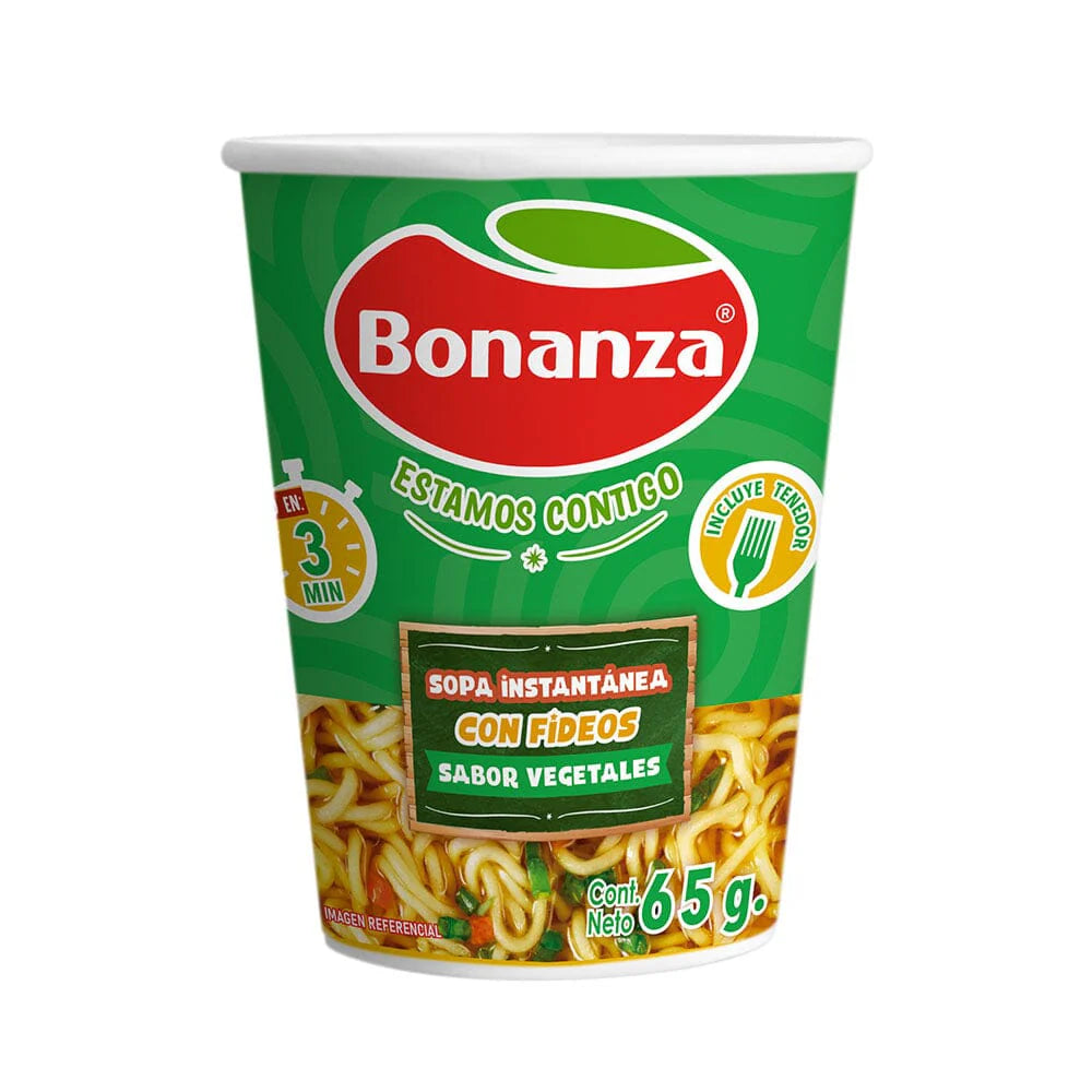 Sopa Instantánea Bonanza Vegetales 65 Gr