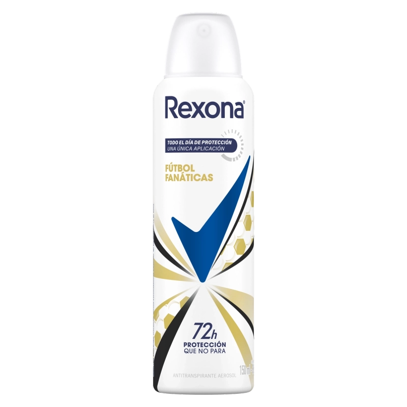 Desodorante Aerosol Mujer Rexona Fanáticas Fútboll 150 Ml