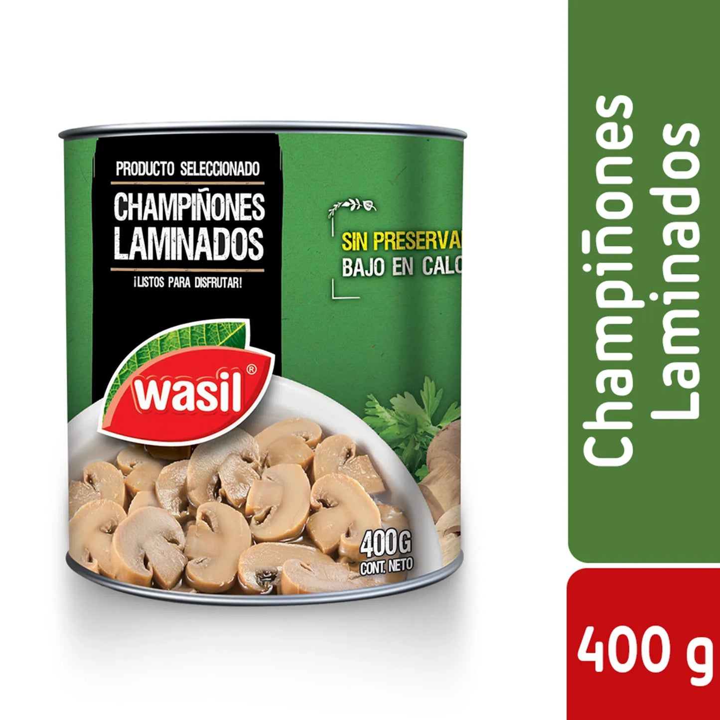 Champiñón Wasil Laminado 400 Gr