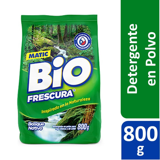 Detergente En Polvo Bio Frescura Bosque Nativo 800 Gr