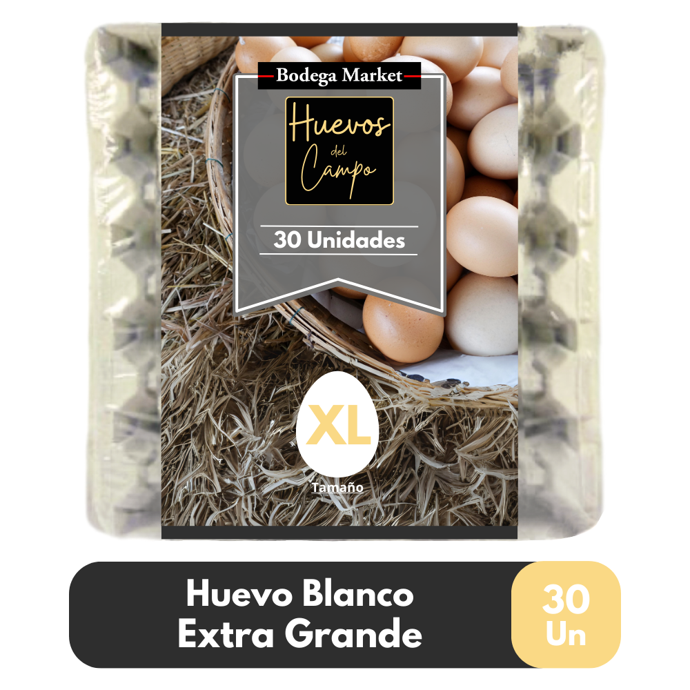 Huevo Blanco Extra Grande 30 Un