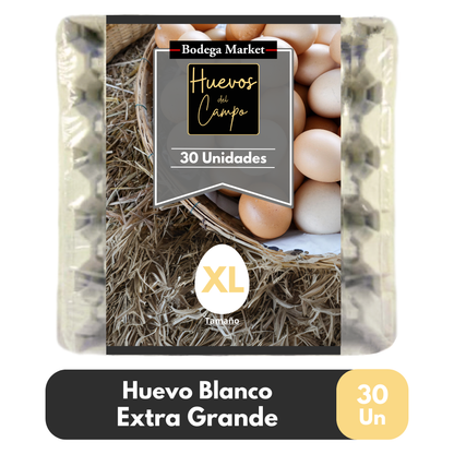 Huevo Blanco Extra Grande 30 Un