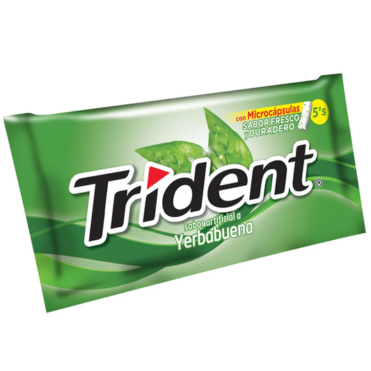 Chicle Trident Sabor Yerbabuena 8 Gr