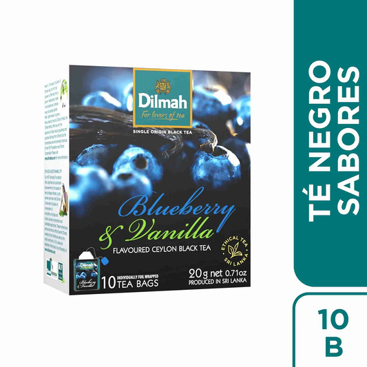 Té Negro Dilmah Blueberry Vainila 10 Un