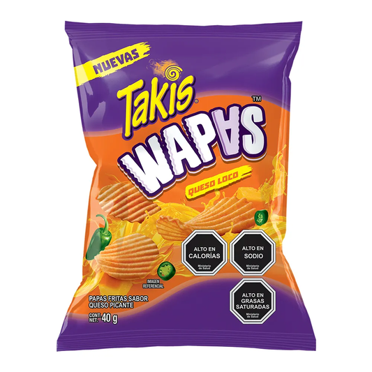 Takis Wapas Queso 40 Gr