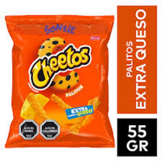 Cheetos Palitos Extra Queso 55 Gr