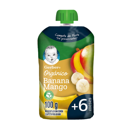 Compota Gerber Banana Mango 100 Gr