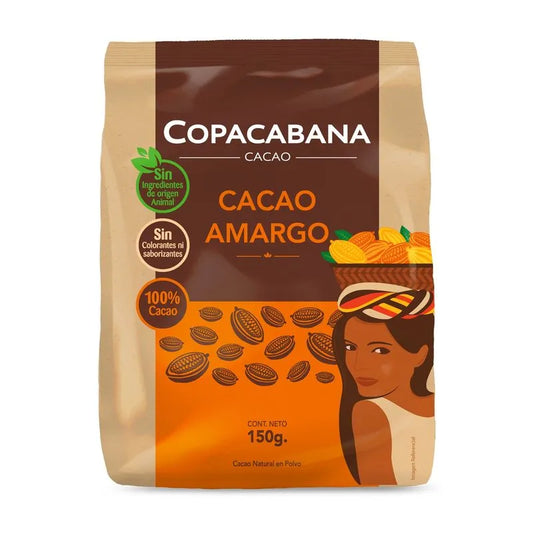 Cacao Amargo Copacabana 150 Gr