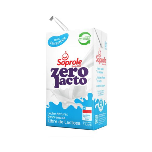 Leche Zerolacto Descremada Soprole 1 Lt