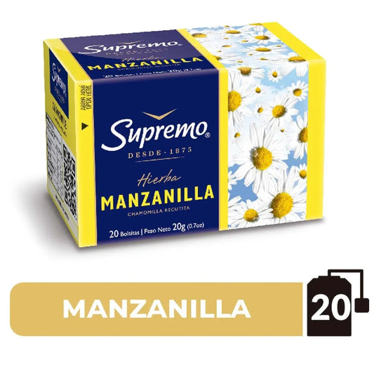 Té Manzanilla Supremo 20 Un 20 Gr