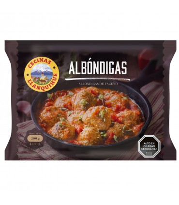 Albóndigas De Vacuno Llanquihue 200 Gr