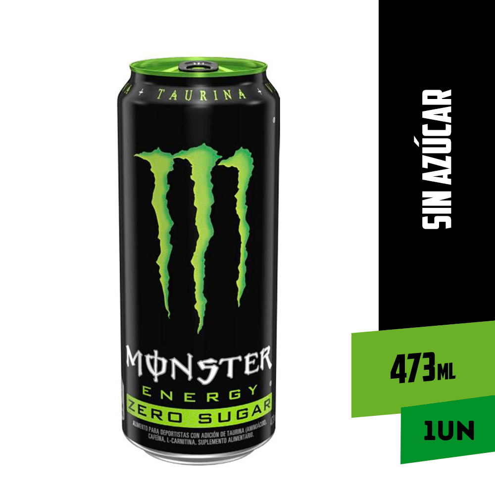 Bebida Energética Monster Zero Azúcar 473ml