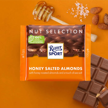 Chocolate Ritter Sport Honey Sea-Salt Almonds 100g