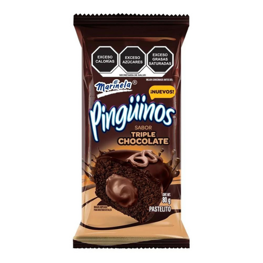 Pingüinos 2 Un Marinela Triple Chocolate 80 Gr