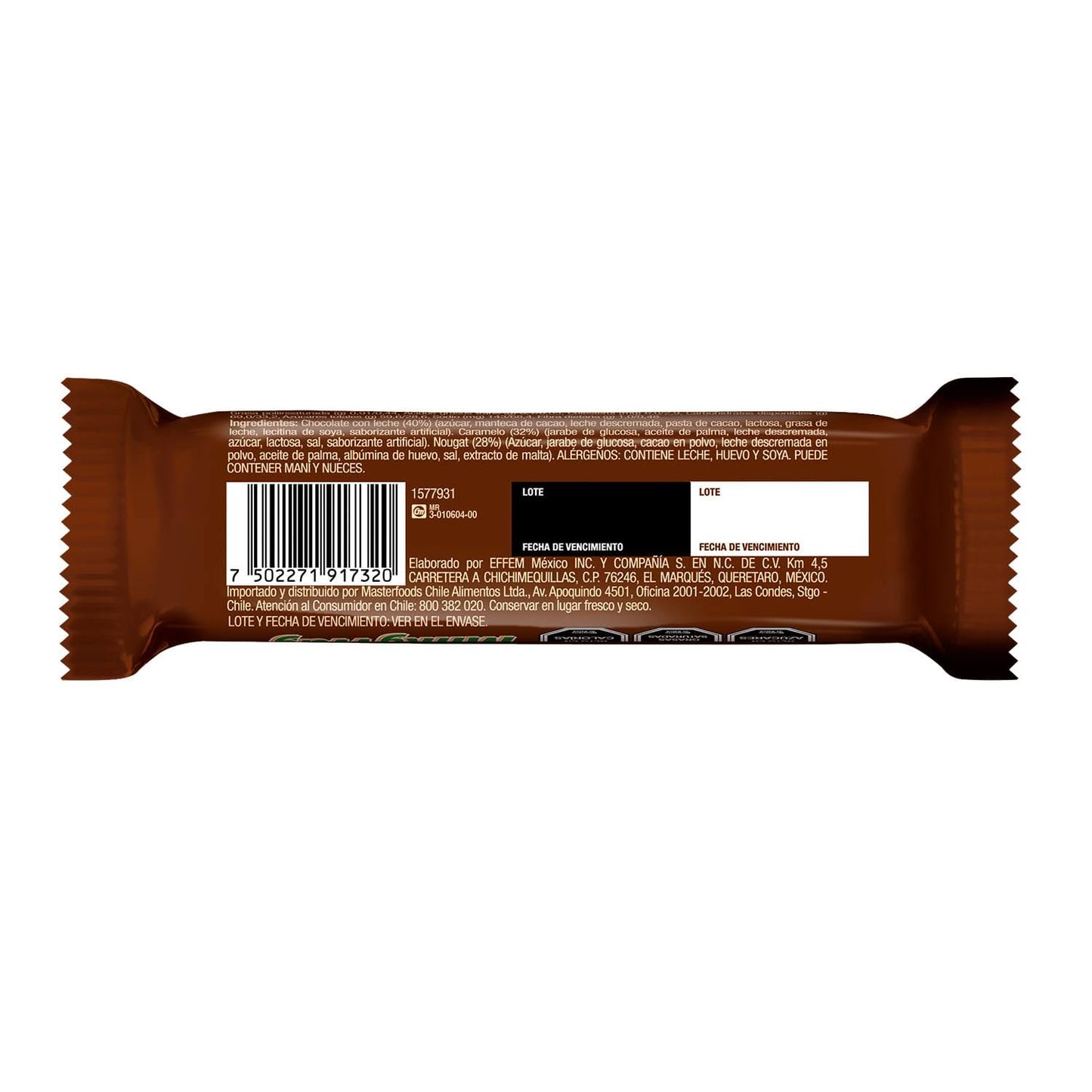 Chocolate Barra Milky Way con Leche y Caramelo 48 g
