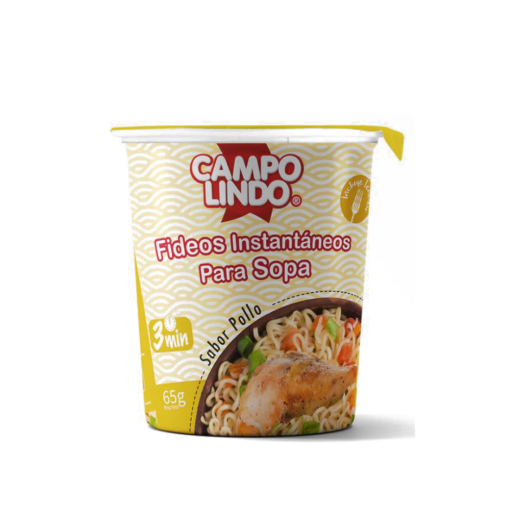 Fideos instantáneos Sopa Campo Lindo Pollo 65g