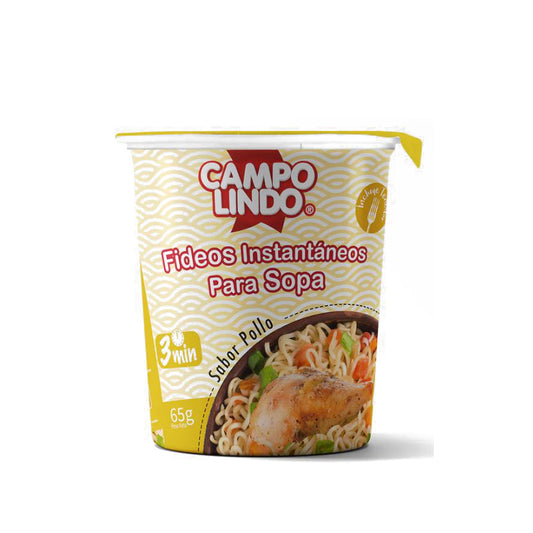 Fideos instantáneos Sopa Campo Lindo Pollo 65g