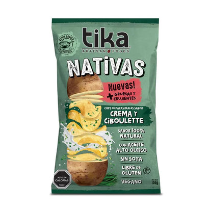 Tika Nativas Crema y Ciboulette 150 g