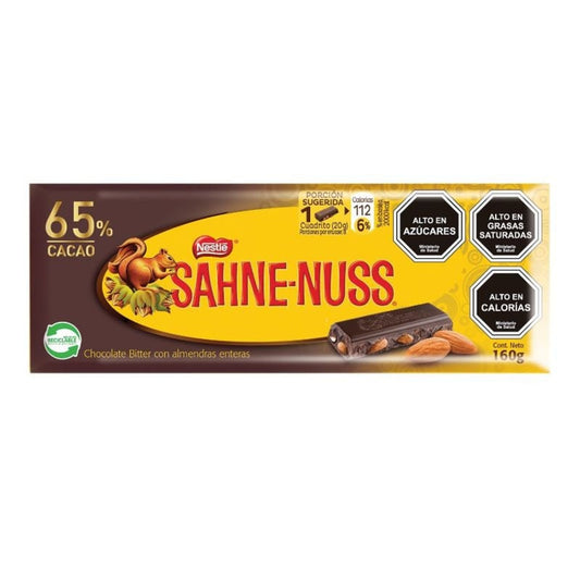 Chocolate Bitter Sahne Nuss 65% Cacao 160 g
