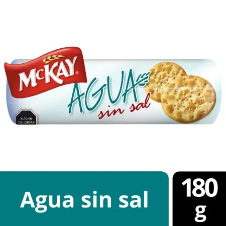 Galleta Agua Sin Sal Mckay 180 Gr