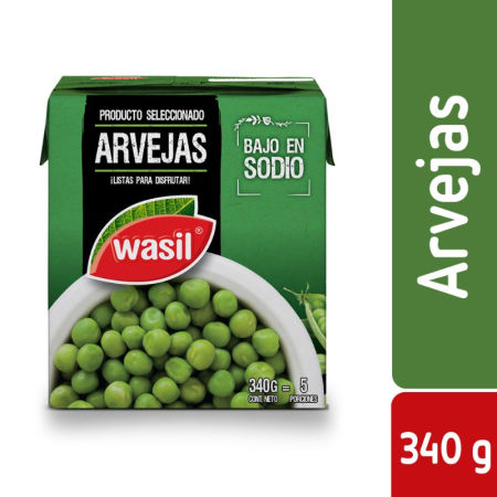 Arvejas Wasil 340 Gr