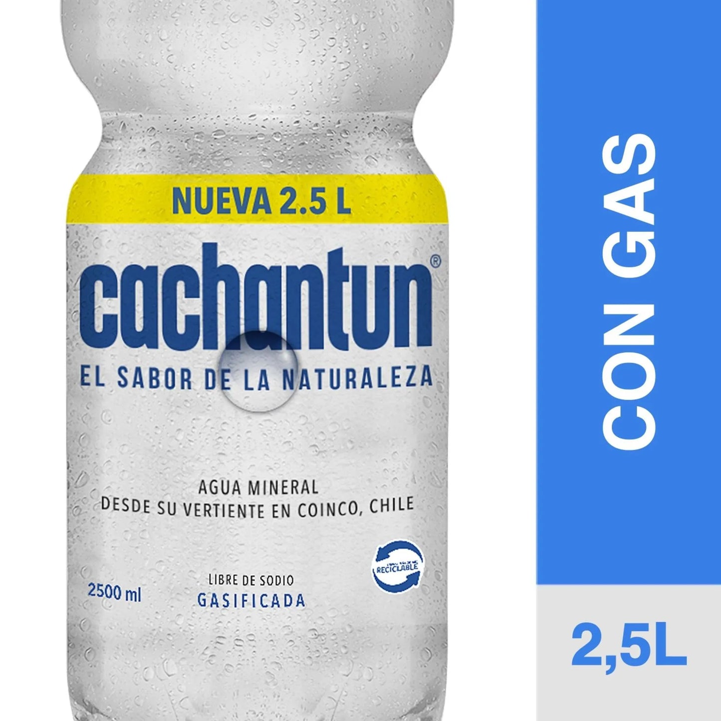 Agua Cachantun con Gas 2.5 Lt