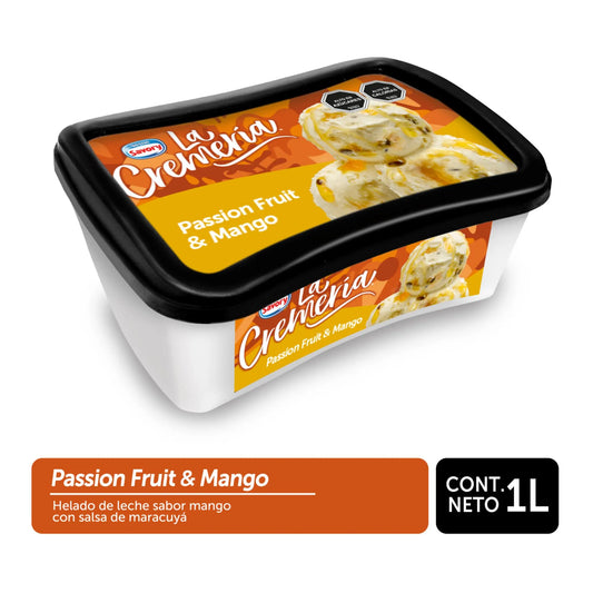 Helado La Cremería Passion Fruit & Mango Savory 1 L