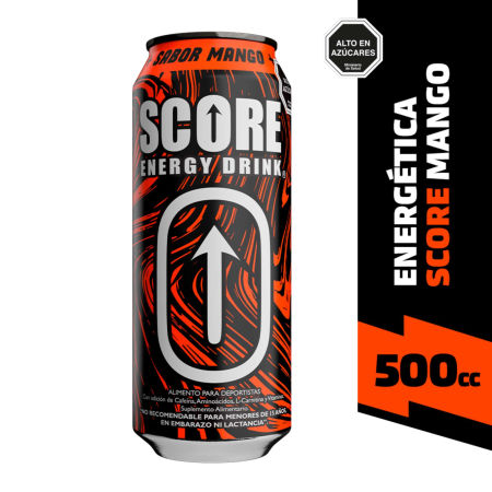 Bebida Energética Score Energy Drink Mango 500 Gr